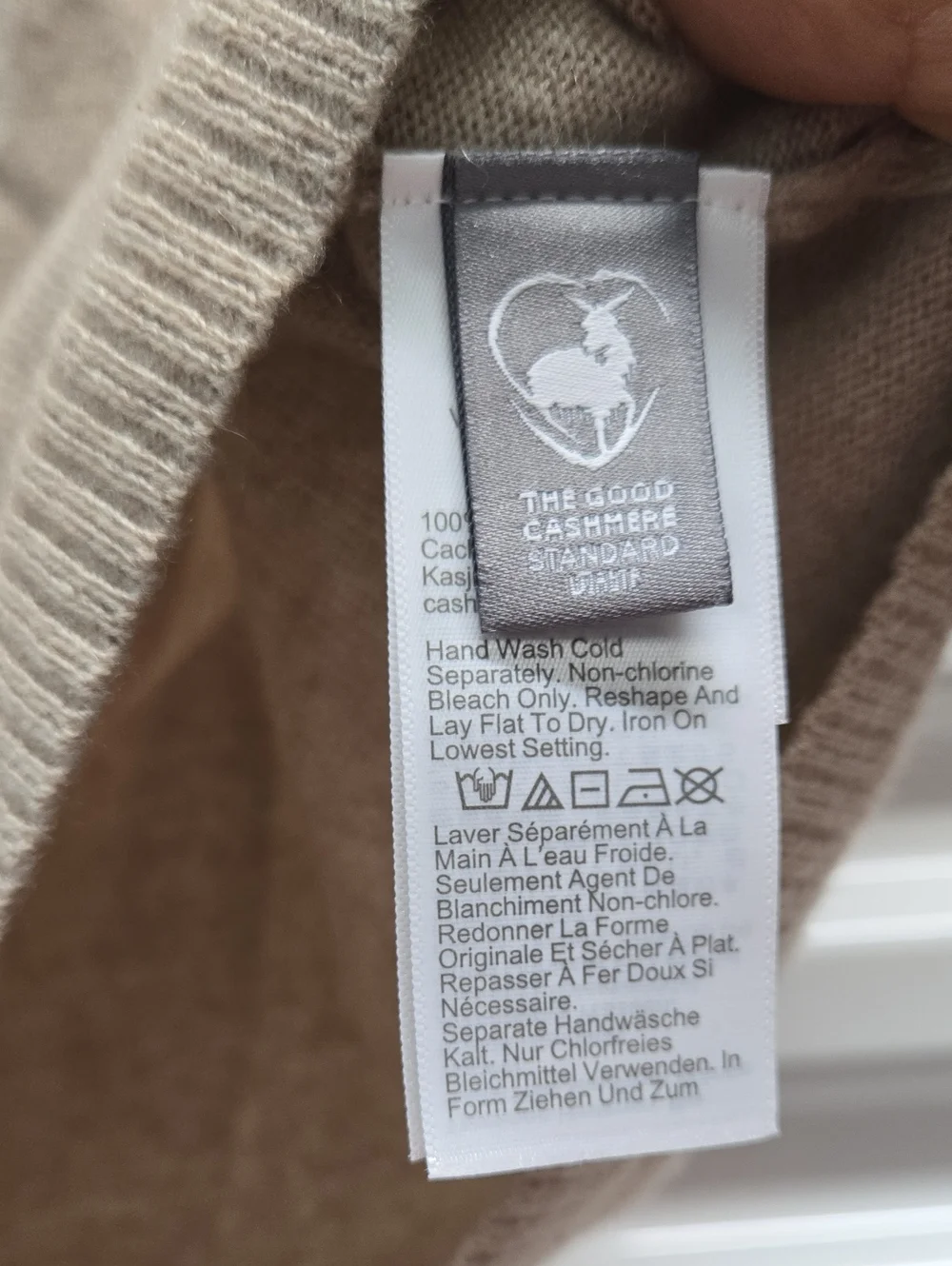 J Crew Cashmere T Shirt Oatmeal Size L Comfy And Soft